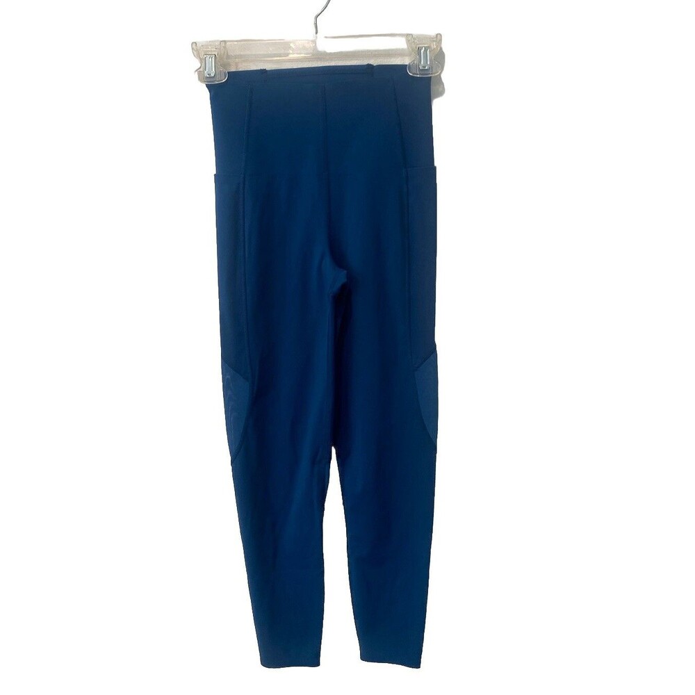 Sweaty Betty Power 7/8 Length Gym‎ Leggings blue Pockets Size 4